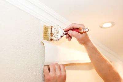 Pose de papier peint à Soulom — revêtements muraux et toiles de verre